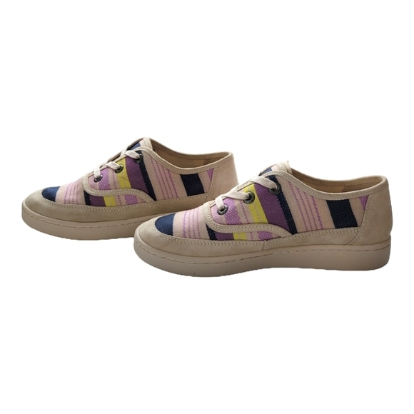 NWT ZODIAC CHEEZBURGER ALMOND TOE CANVAS COLORFUL SNEAKERS Sz 8.5 - Picture 5 of 14